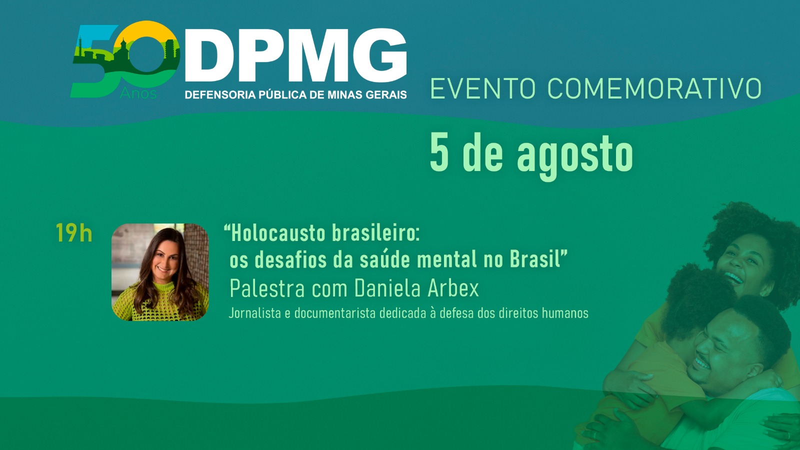  Palestra "Holocausto Brasileiro: Os Desafios da Saúde Mental no Brasil", com Daniela Arbex